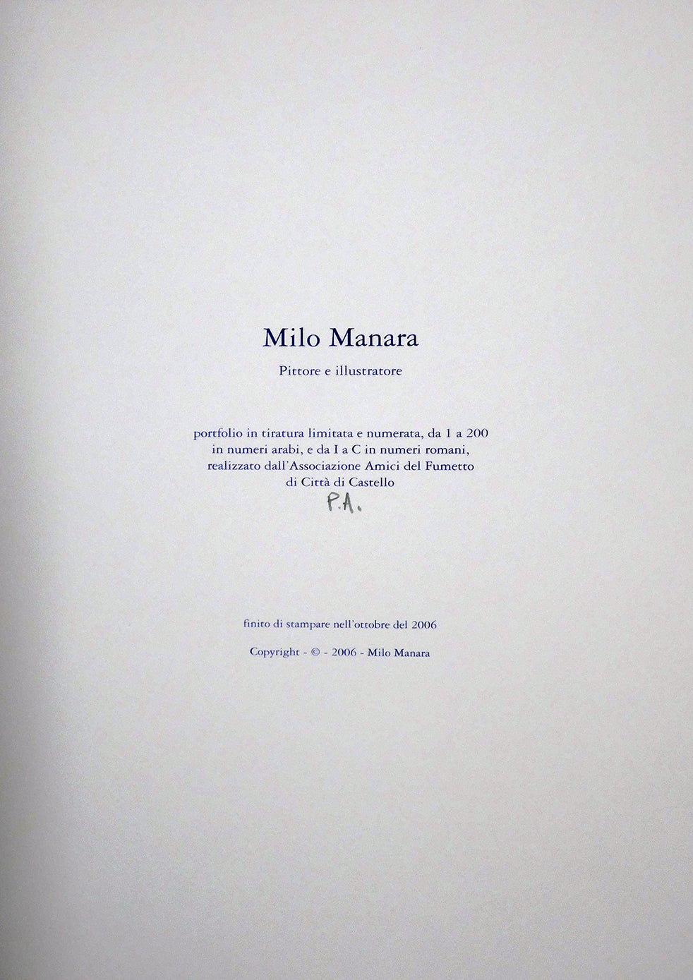 Portfolio PITTORE E ILLUSTRATORE - P.A. -