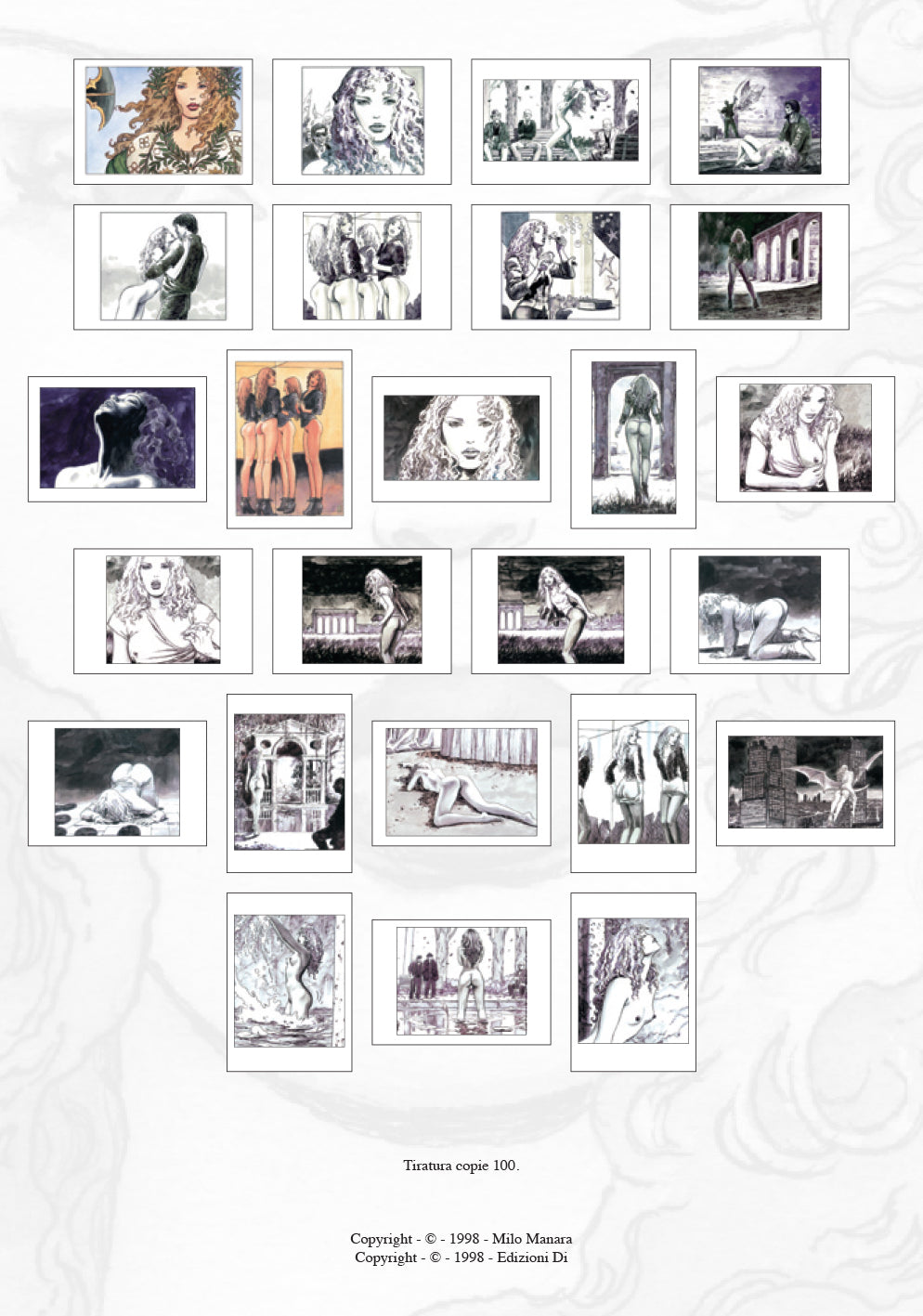 Manara Portfolio Revoir les Etoiles Numerato Non Firmato