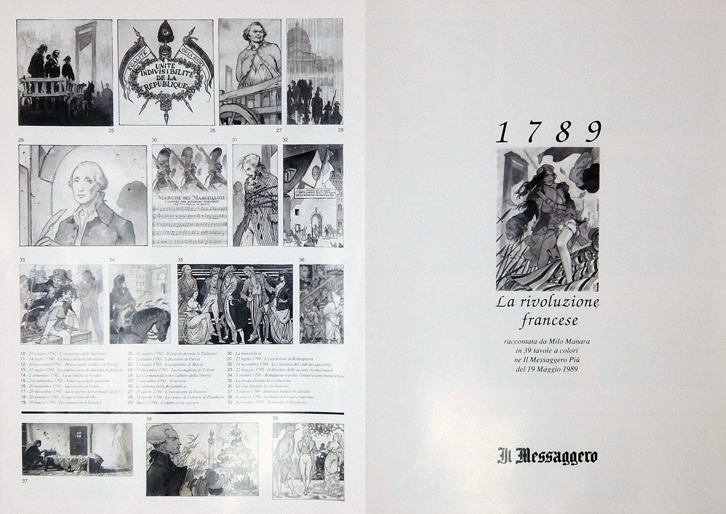 Portfolio Rivoluzione Francese integrale Numerato Non Firmato