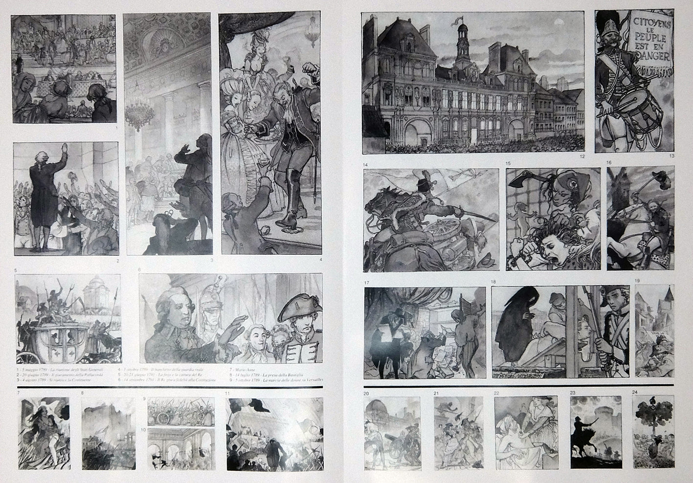 Portfolio Rivoluzione Francese integrale Numerato Non Firmato
