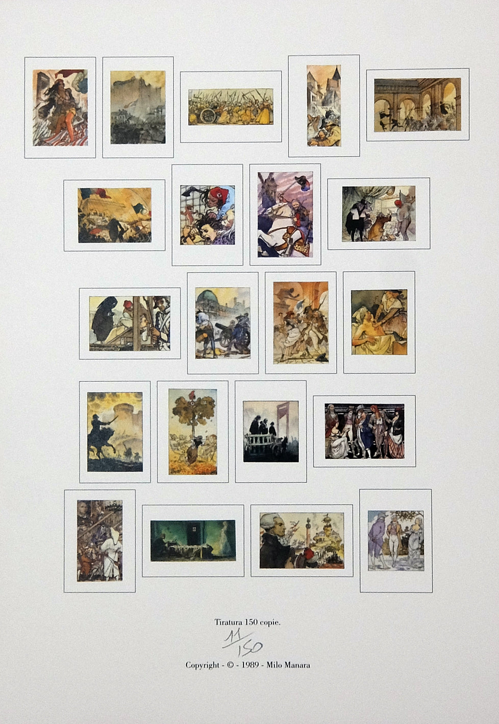 Portfolio Rivoluzione Francese integrale Numerato Non Firmato