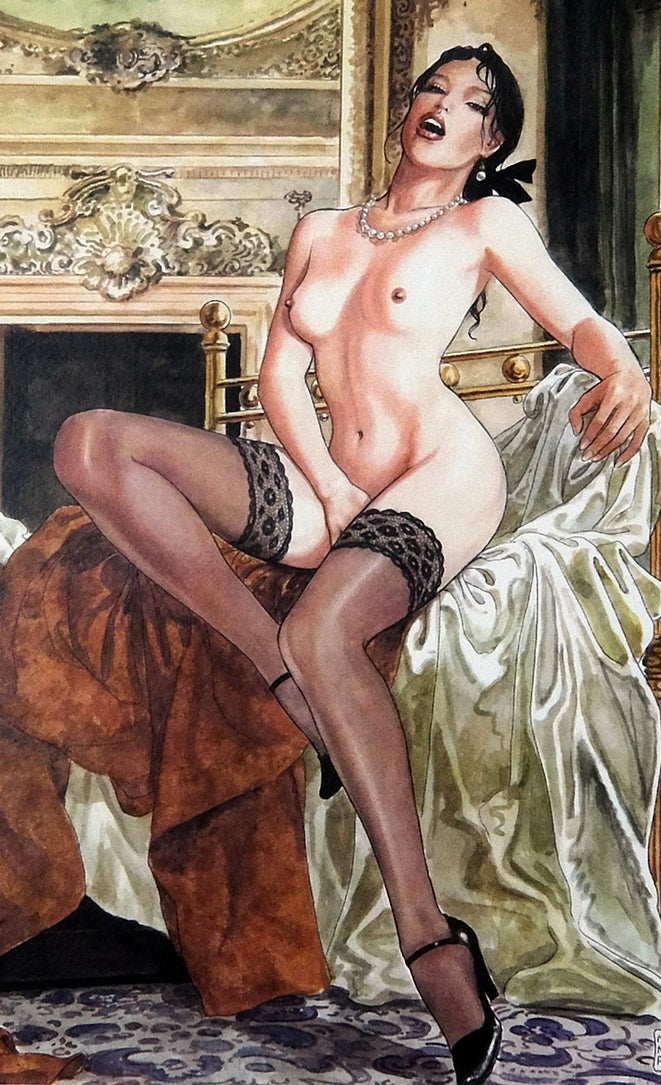 Stampa Firmata Il Gioco Claudia Sul Divano 2 - Grifo Edizioni