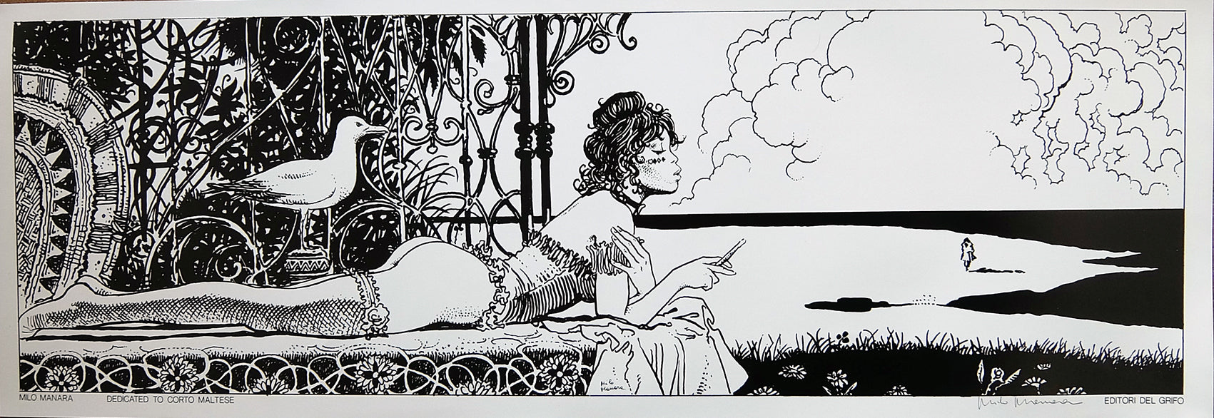 Poster Dedicated To Corto Maltese Firmato In Originale - Grifo Edizioni