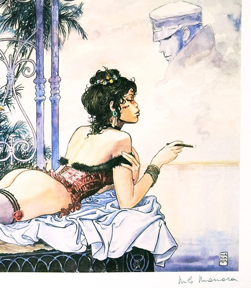 Stampa Firmata Esmeralda E Corto Maltese Grande - Grifo Edizioni