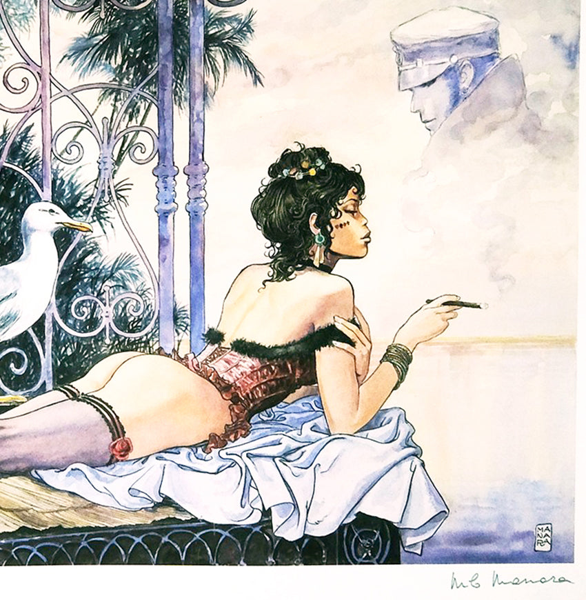 Stampa Firmata Esmeralda E Corto Maltese Grande - Grifo Edizioni