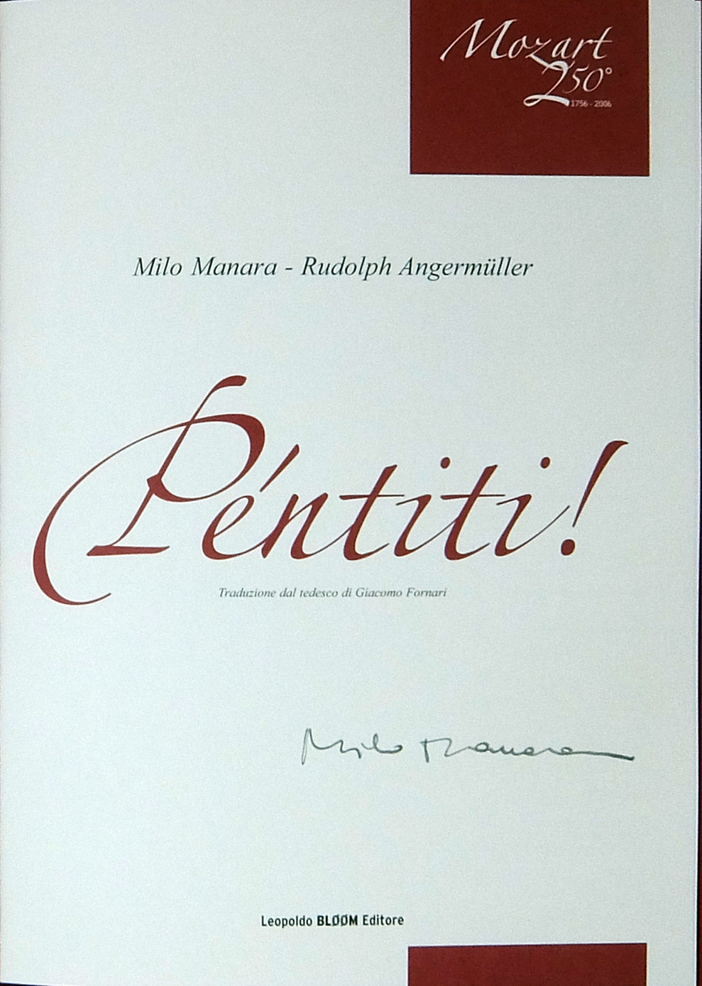 Volume Mozart Pèntiti! Firmato - Grifo Edizioni