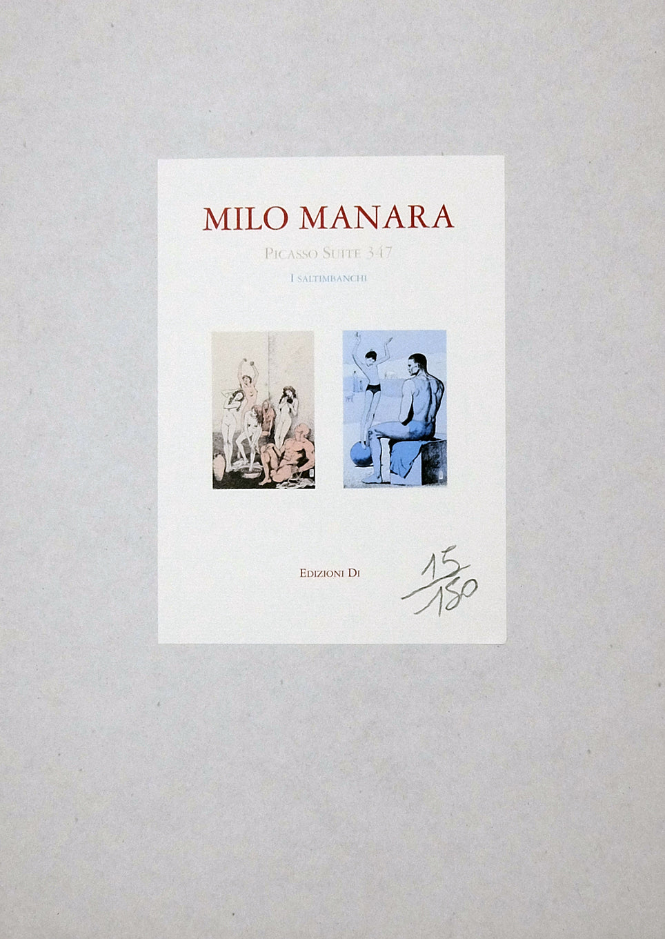 Portfolio Picasso 347 Numerato non Firmato - Grifo Edizioni