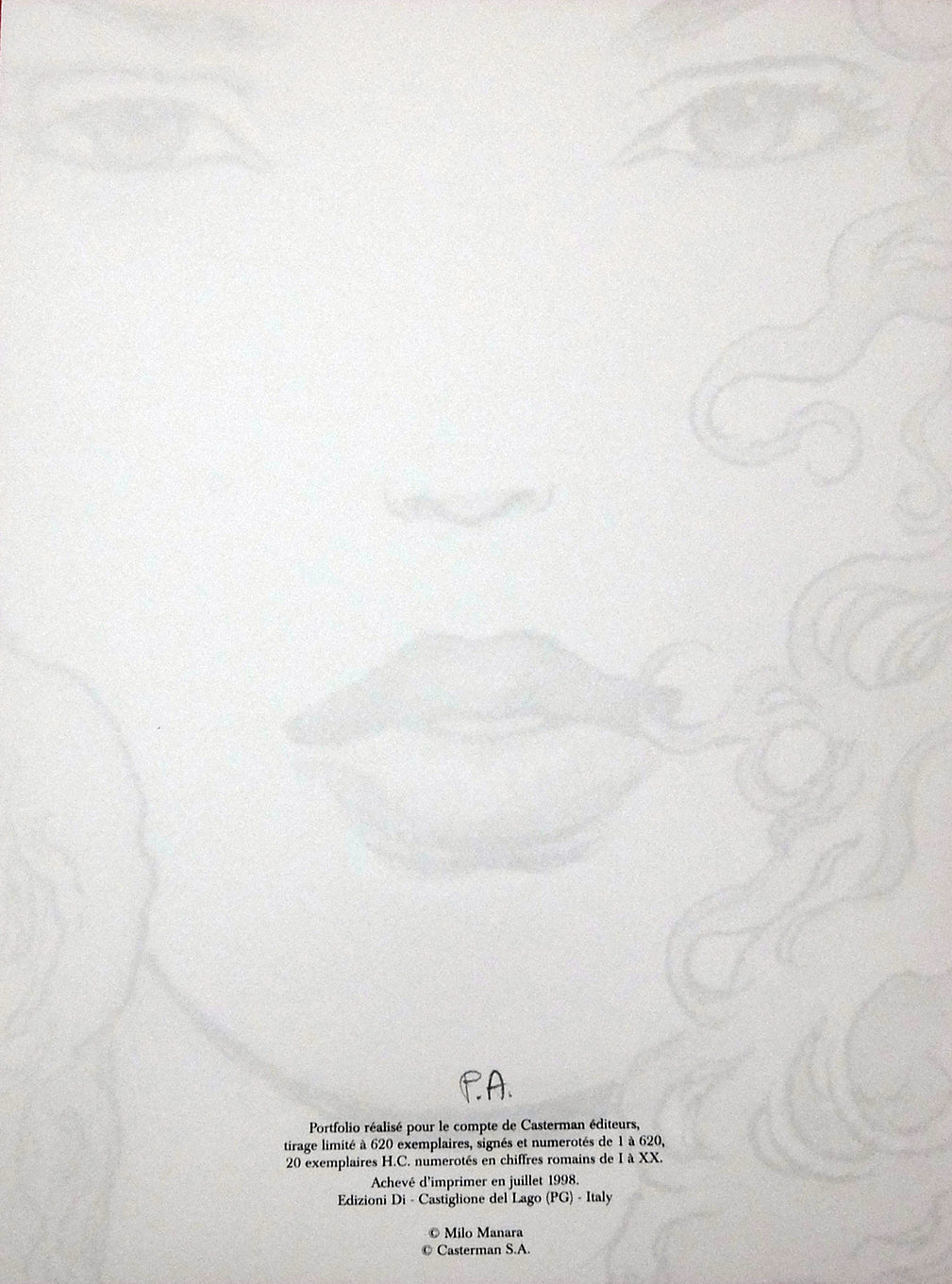 Portfolio Revoir Les Etoiles P.A. - Grifo Edizioni