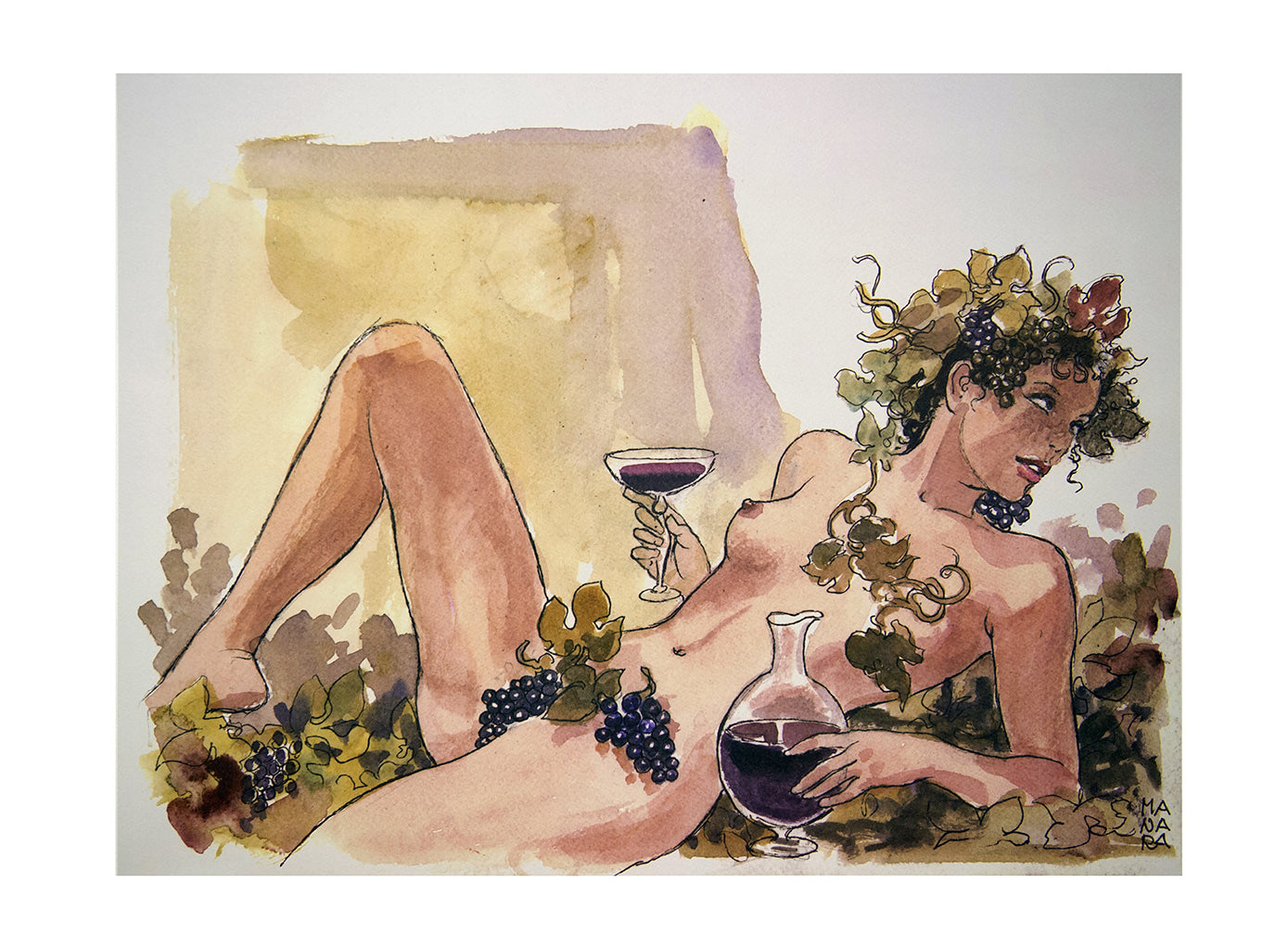 Stampa La Baccante Bozzetto non firmata