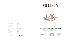 Volume Milo Crèa Bardot - Catalogo dell'asta Millon 2016 - Grifo Edizioni