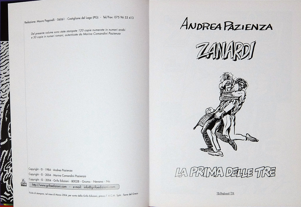 Volume Zanardi La Prima Delle Tre - Grifo Edizioni