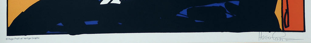 Stampa Corto Maltese Coltello Firmata