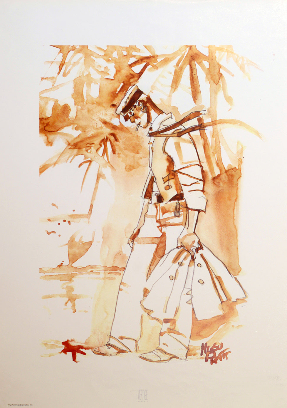 Poster Corto Maltese Seppia - Grifo Edizioni