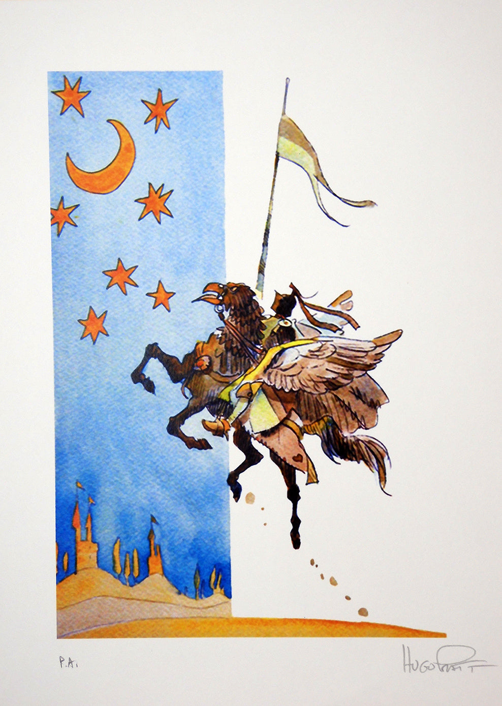 Stampa Corto Maltese Lune Soggetto 11 Firmato - P.A. -