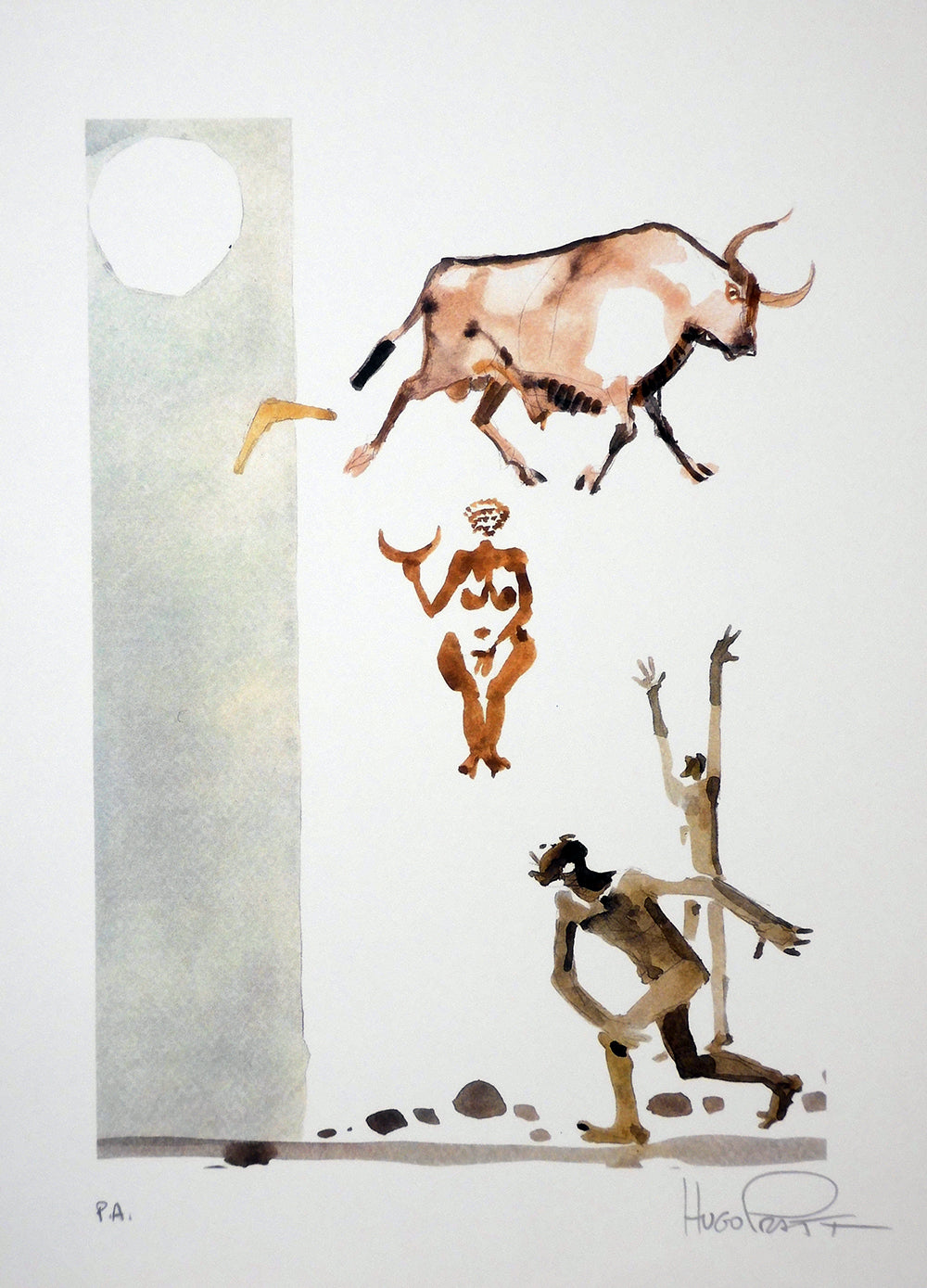 Stampa Corto Maltese Lune Soggetto 2 Firmato - P.A. -