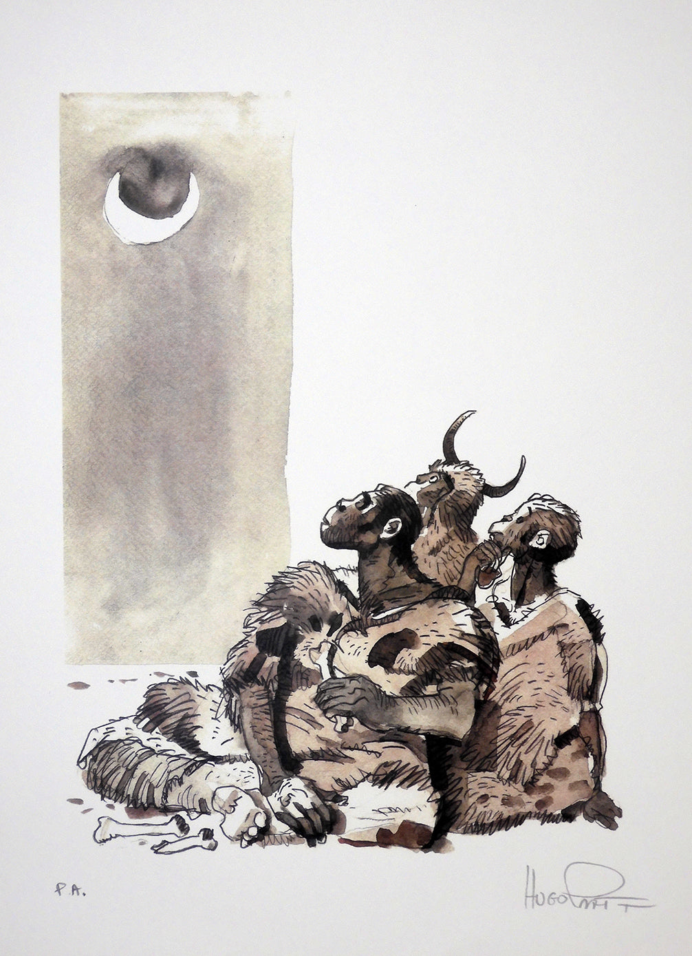 Stampa Corto Maltese Lune Soggetto 3 Firmato - P.A. -