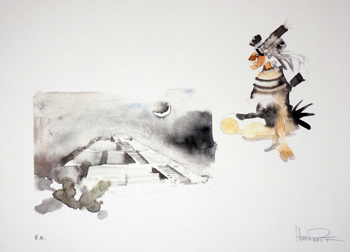 Stampa Corto Maltese Lune Soggetto 6 Firmato - P.A. -