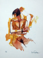 Farewell Ladies In Yellow Signed Print - PA