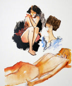 Farewell Ladies Lying PA Signed Print