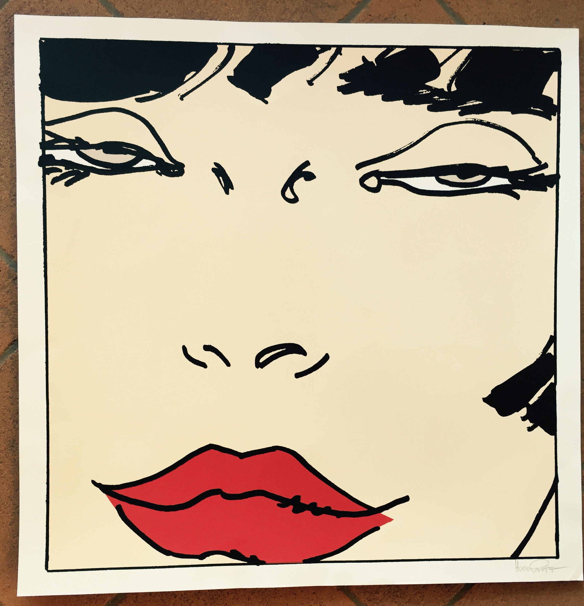 Serigrafia Corto Maltese Tango Soggetto 2 Firmato Usato - Grifo Edizioni