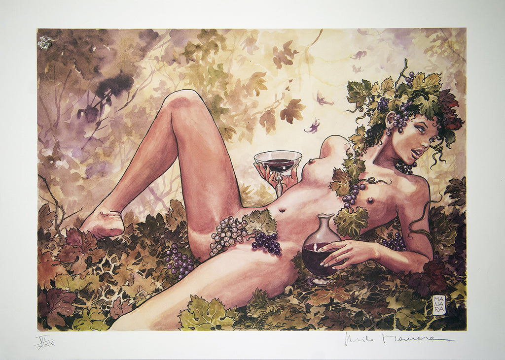 Portfolio Stampa Firmata La Baccante bozzetto + Definitivo P-A-