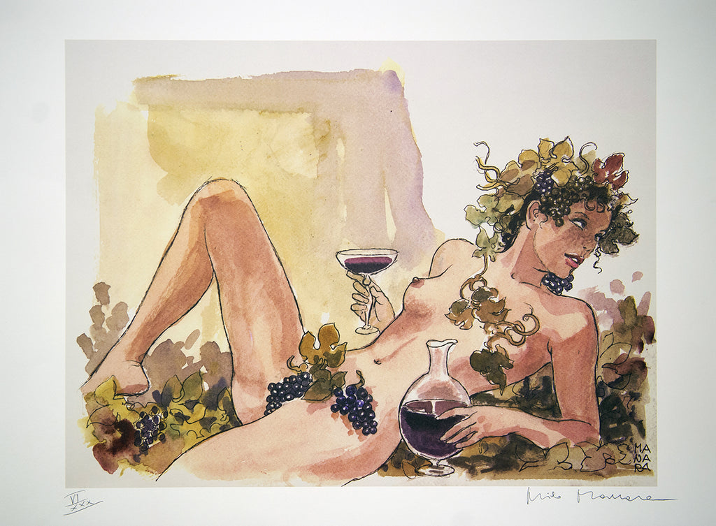 Portfolio Stampa Firmata La Baccante bozzetto + Definitivo P-A-