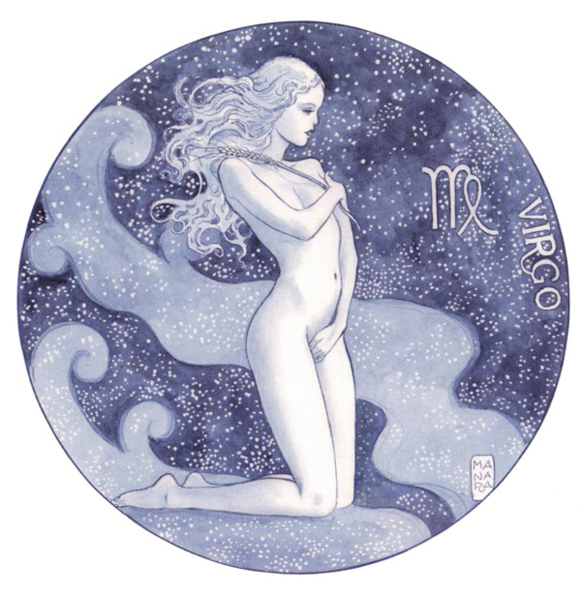 Stampa Non Firmata Dal Portfolio Zodiaco Vergine