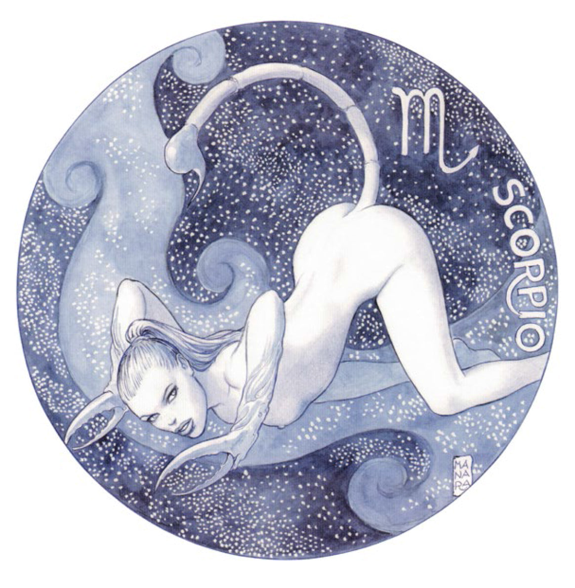 Stampa Non Firmata Dal Portfolio Zodiaco Scorpione