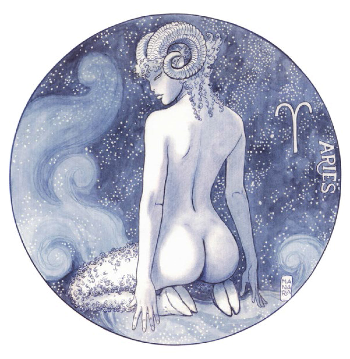 Stampa Non Firmata Dal Portfolio Zodiaco Ariete