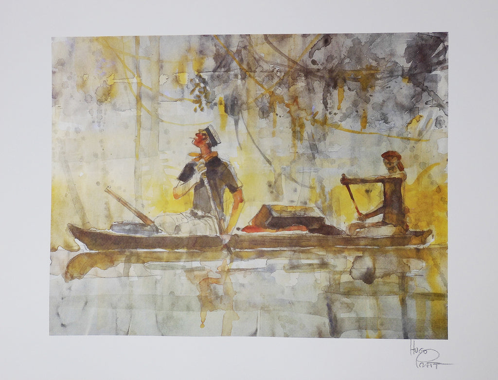 Stampa Corto Maltese Canoa Firmata - Grifo Edizioni