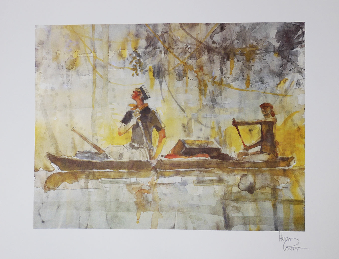 Stampa Corto Maltese Canoa Firmata - Grifo Edizioni